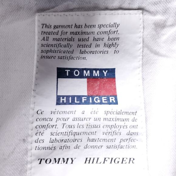 Tommy Hilfiger Pants Men 33 Plaid Straight Leg Pleated Waist Preppy Retro VTG - Picture 10 of 10